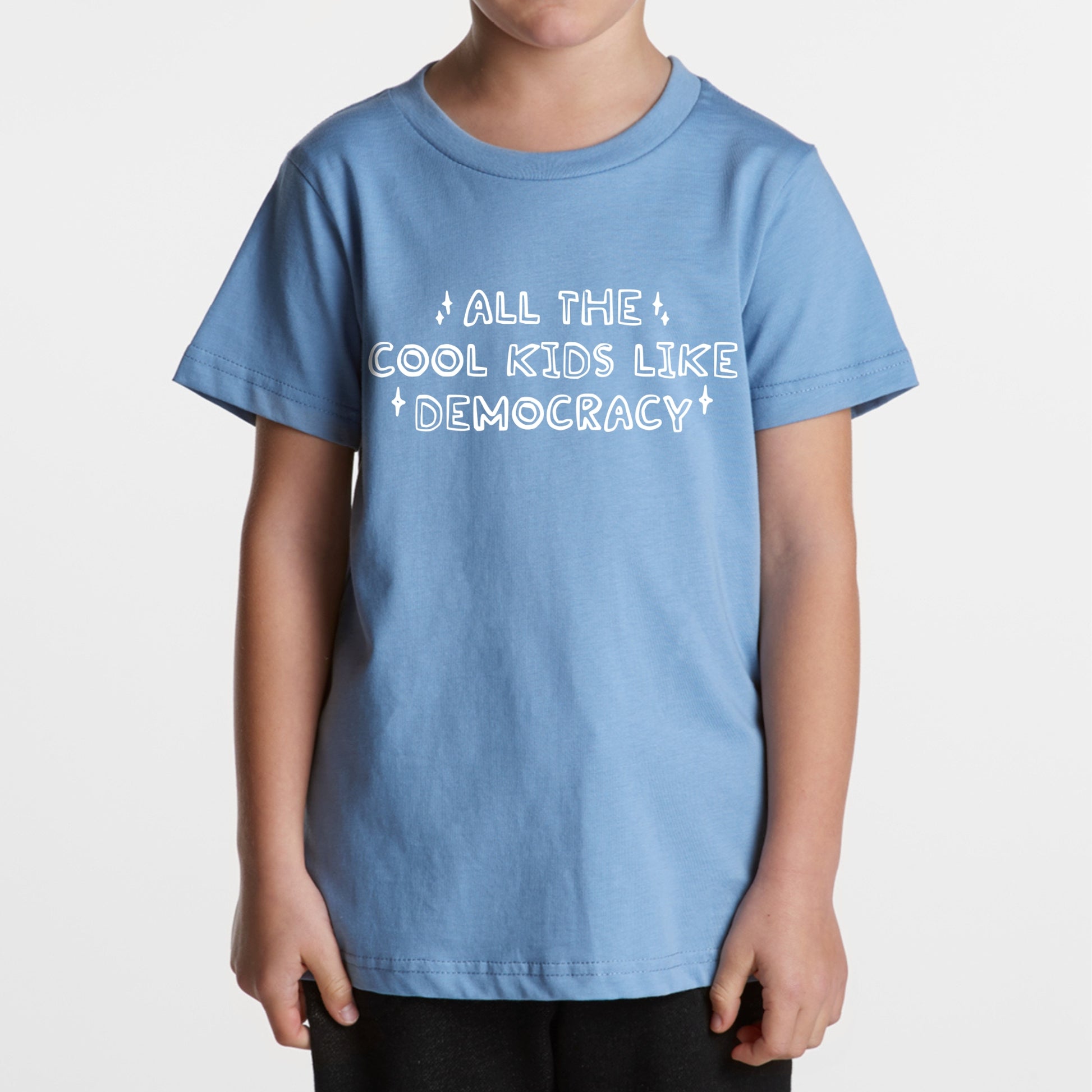All the Cool Kids Like Democracy Toddler Tee β Political Graphic Shirt