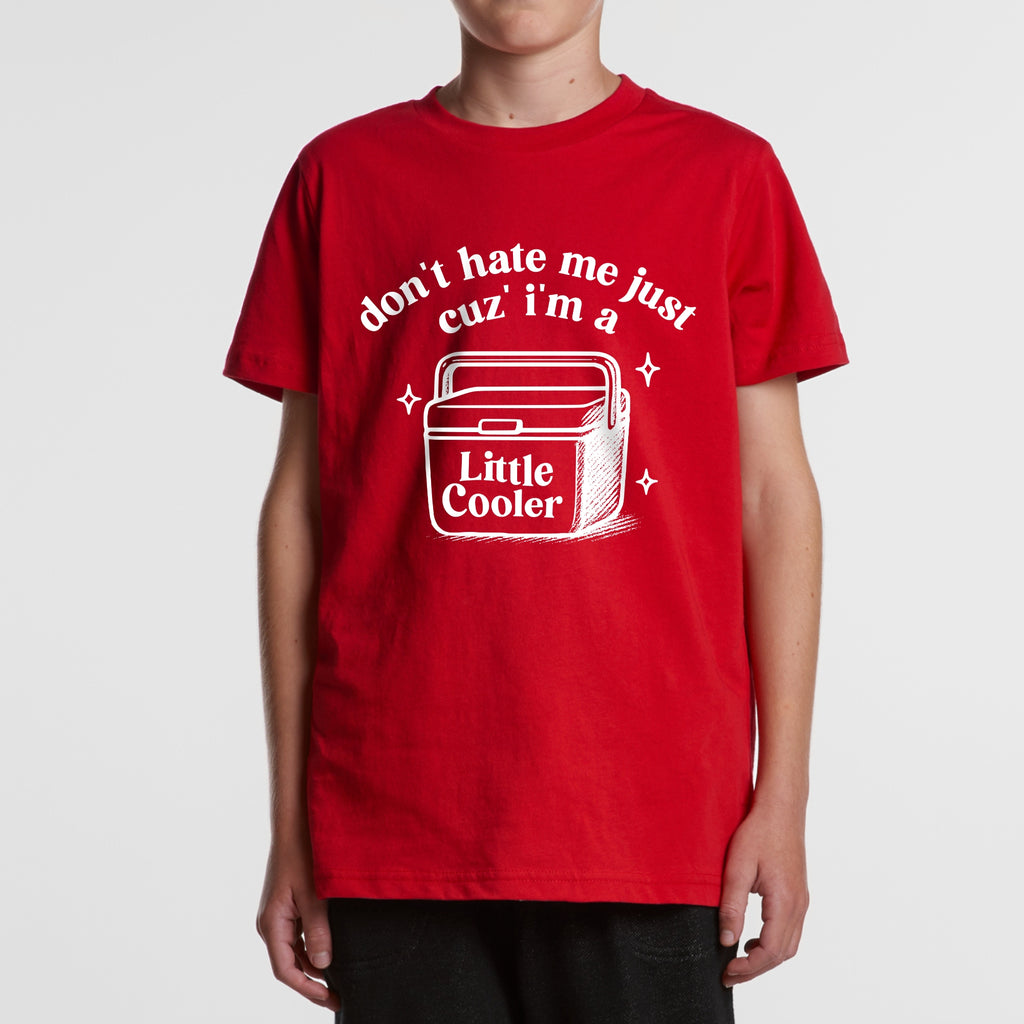 Don't Hate Me Cuz I'm A Little Cooler Youth Tee – Funny BBQ Joke Shirt for Kids