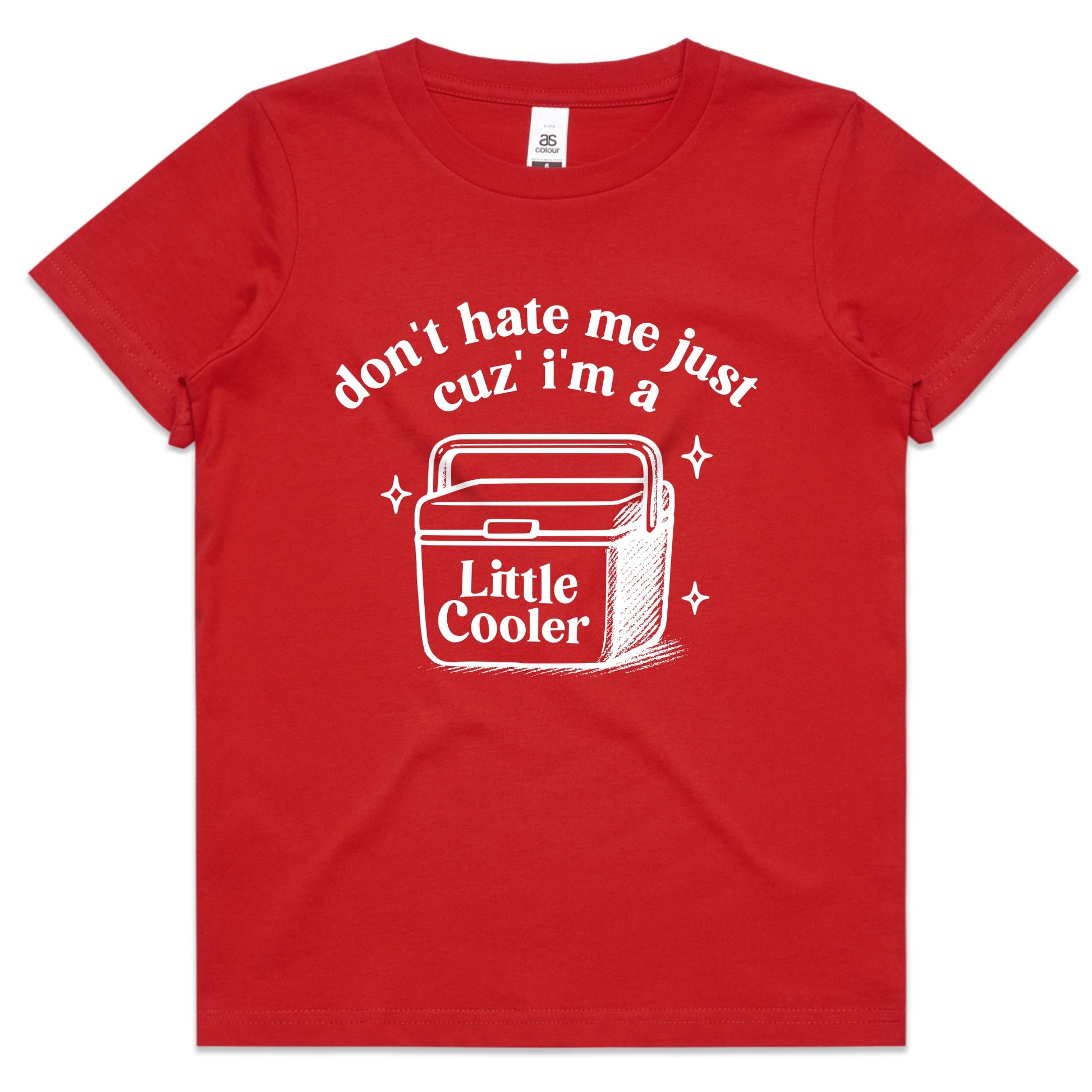 Don't Hate Me Cuz I'm A Little Cooler Youth Tee – Funny BBQ Joke Shirt for Kids
