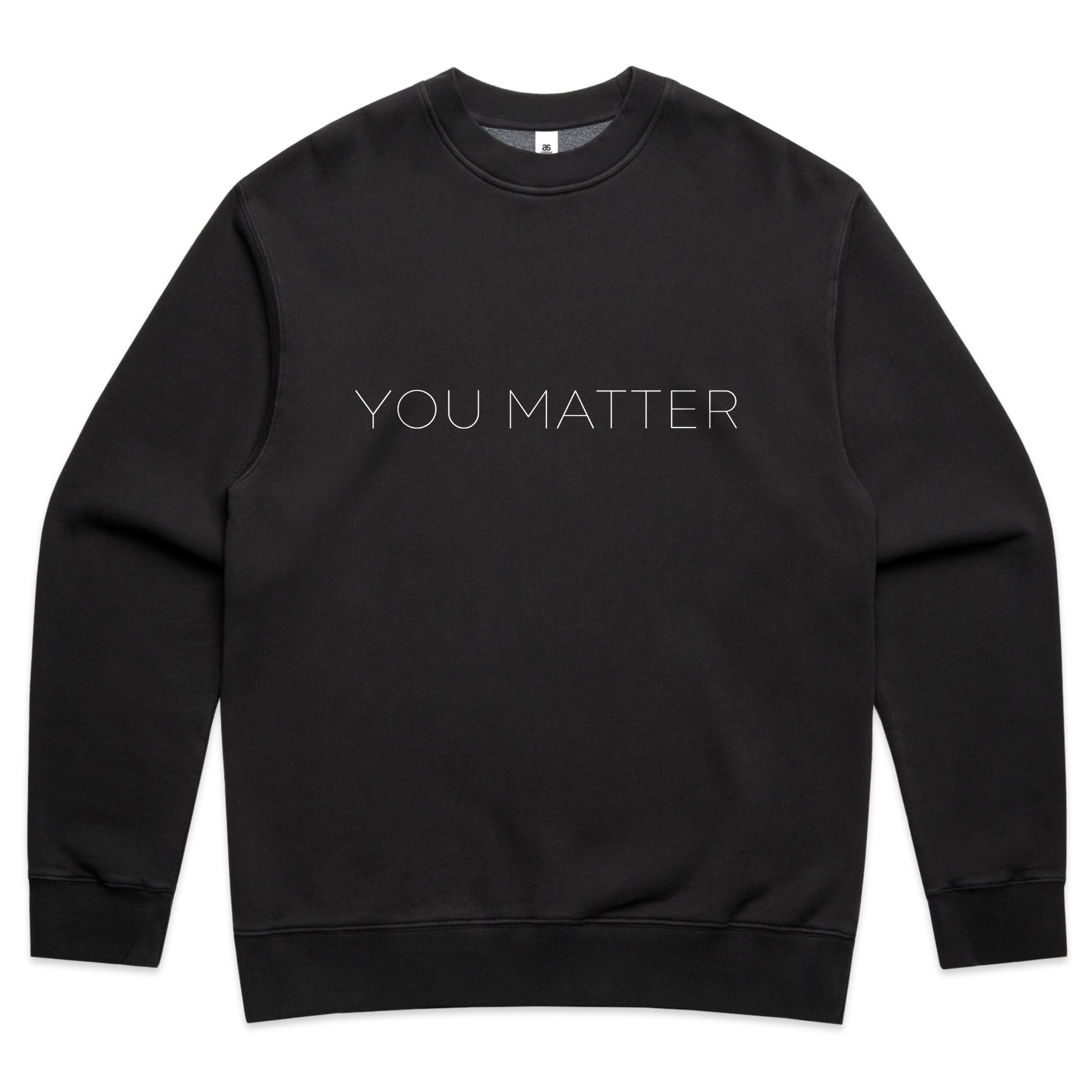 You Matter – Minimalist Mental Health Awareness Faded Sweatshirt
