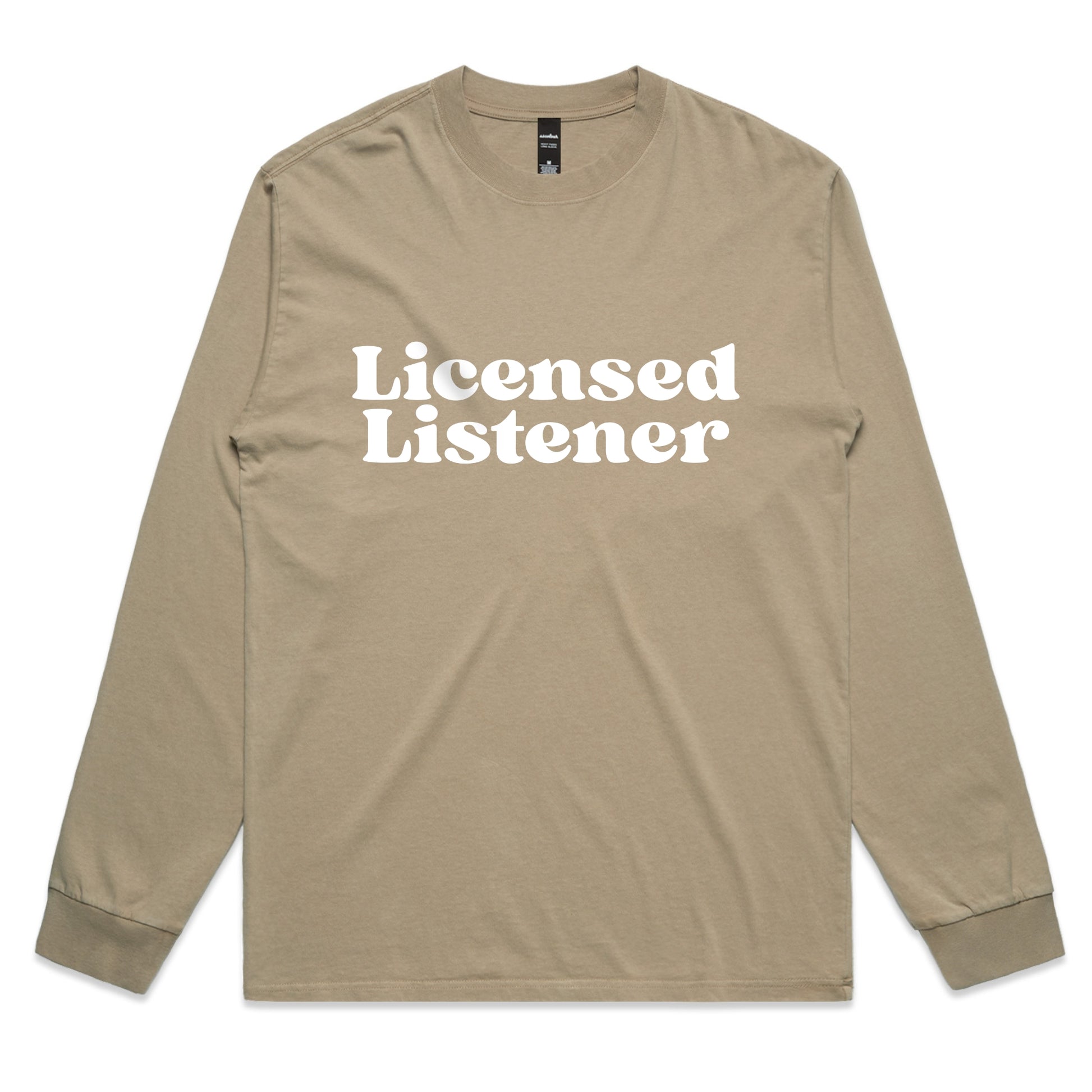 Licensed Listener – Minimalist Mental Health Long Sleeve Tee – Faded L/S
