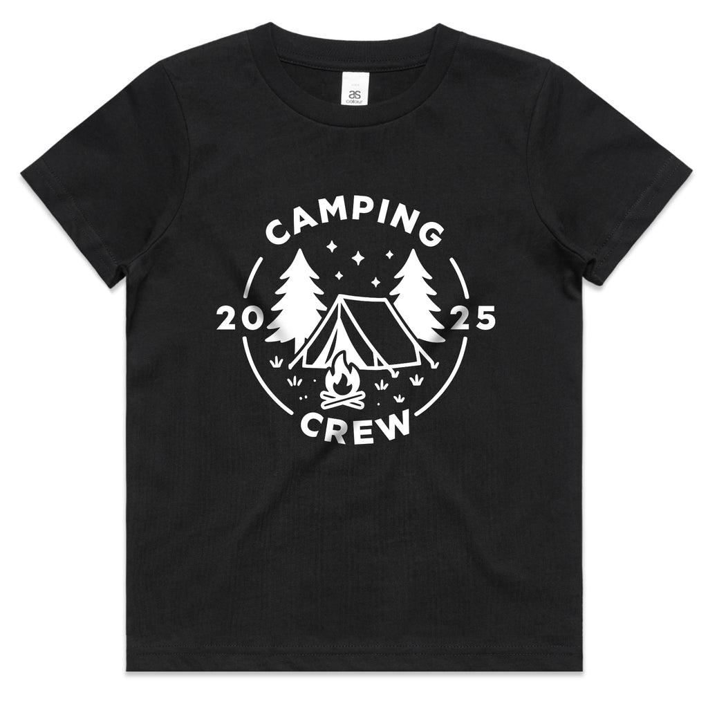 Family Camping Crew 2025 Shirt – Toddler & Kids Outdoor Trip Tee for Camp Lovers