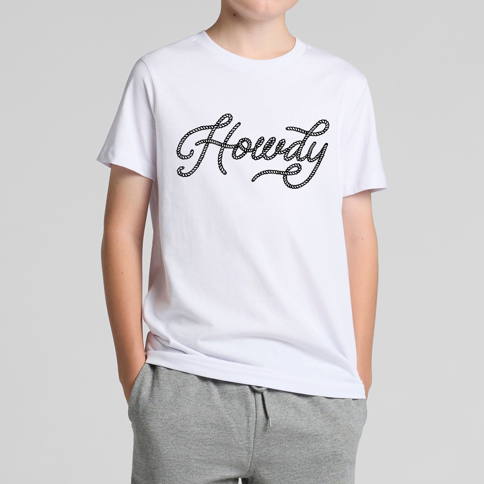 Howdy Youth Tee – Retro Cowboy Aesthetic Shirt for Kids