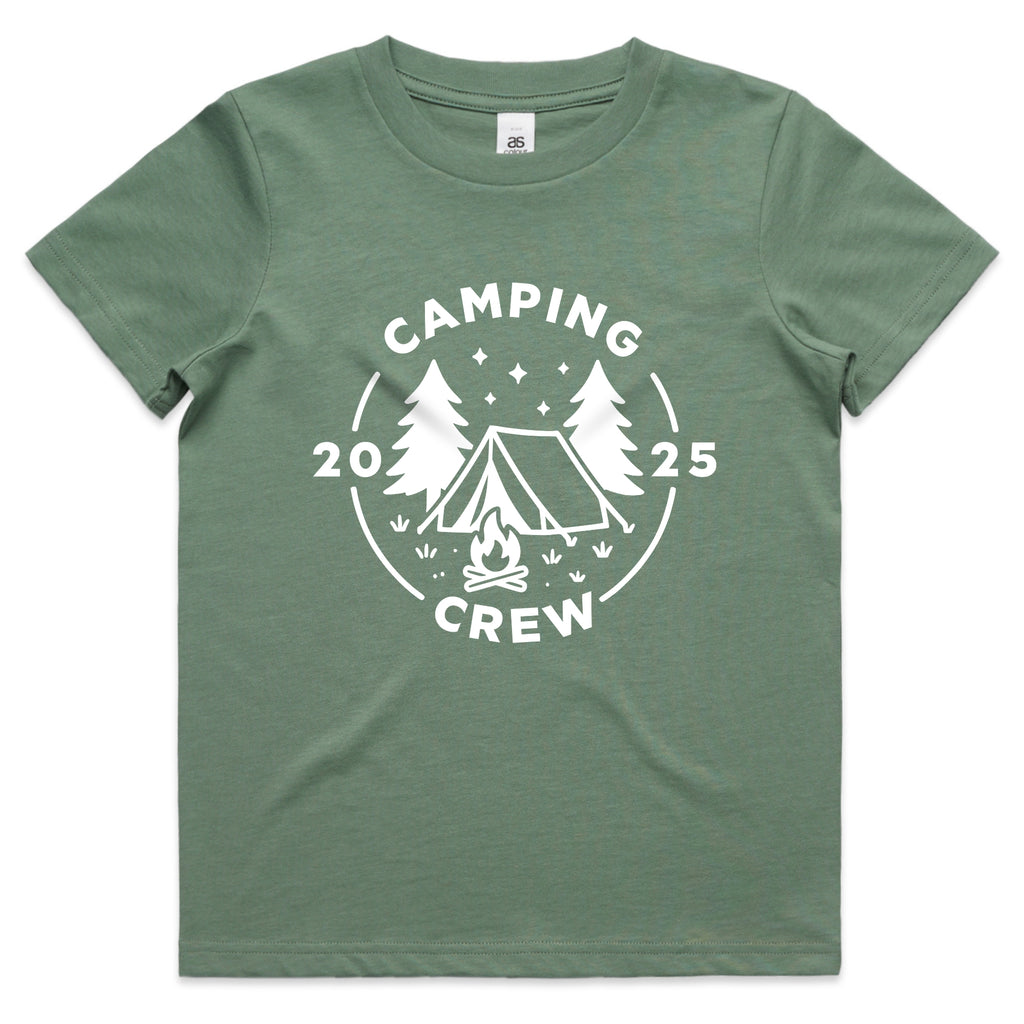 Family Camping Crew 2025 Shirt – Toddler & Kids Outdoor Trip Tee for Camp Lovers