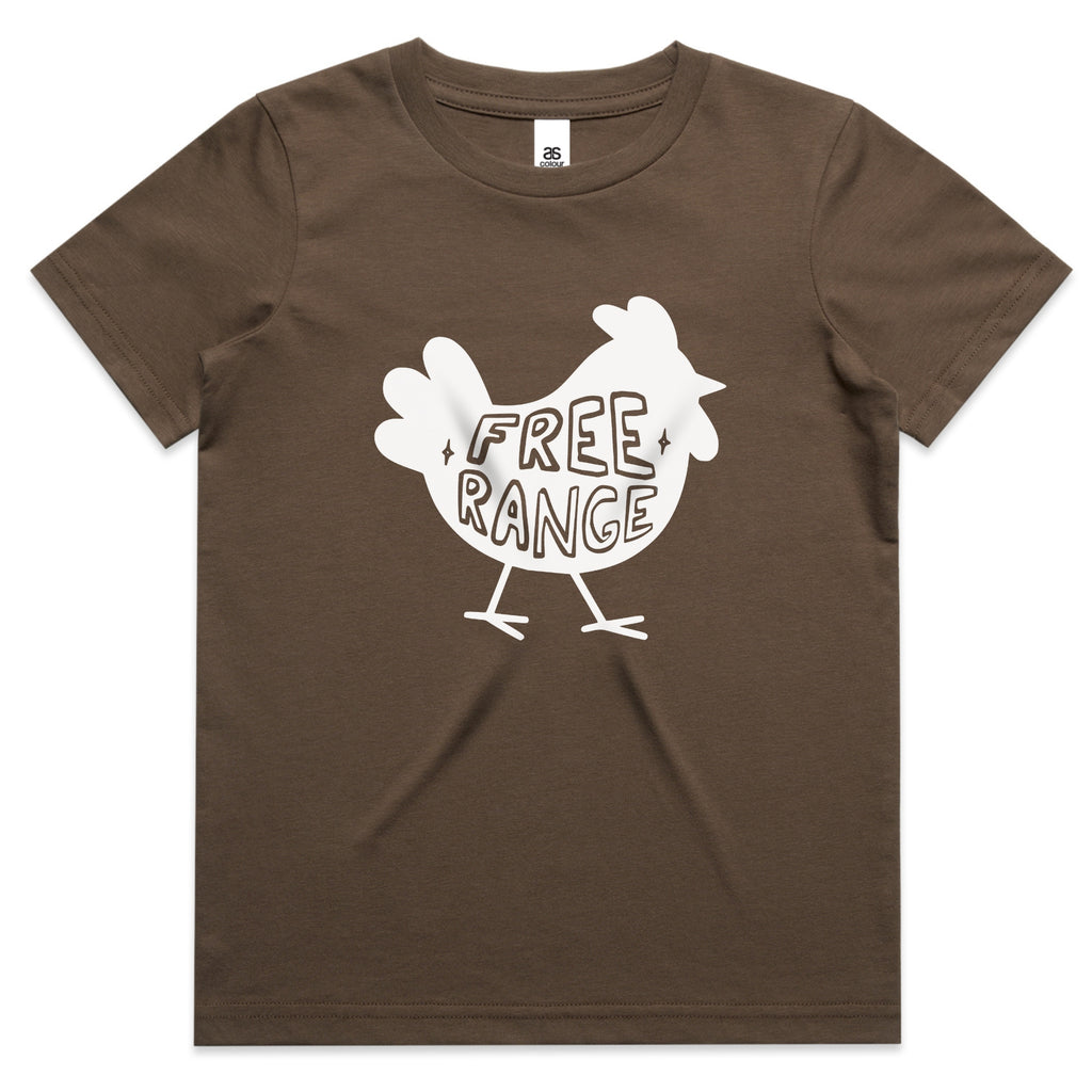 Free Range Chicken Kids T-Shirt – Funny Farm Animal Toddler Tee