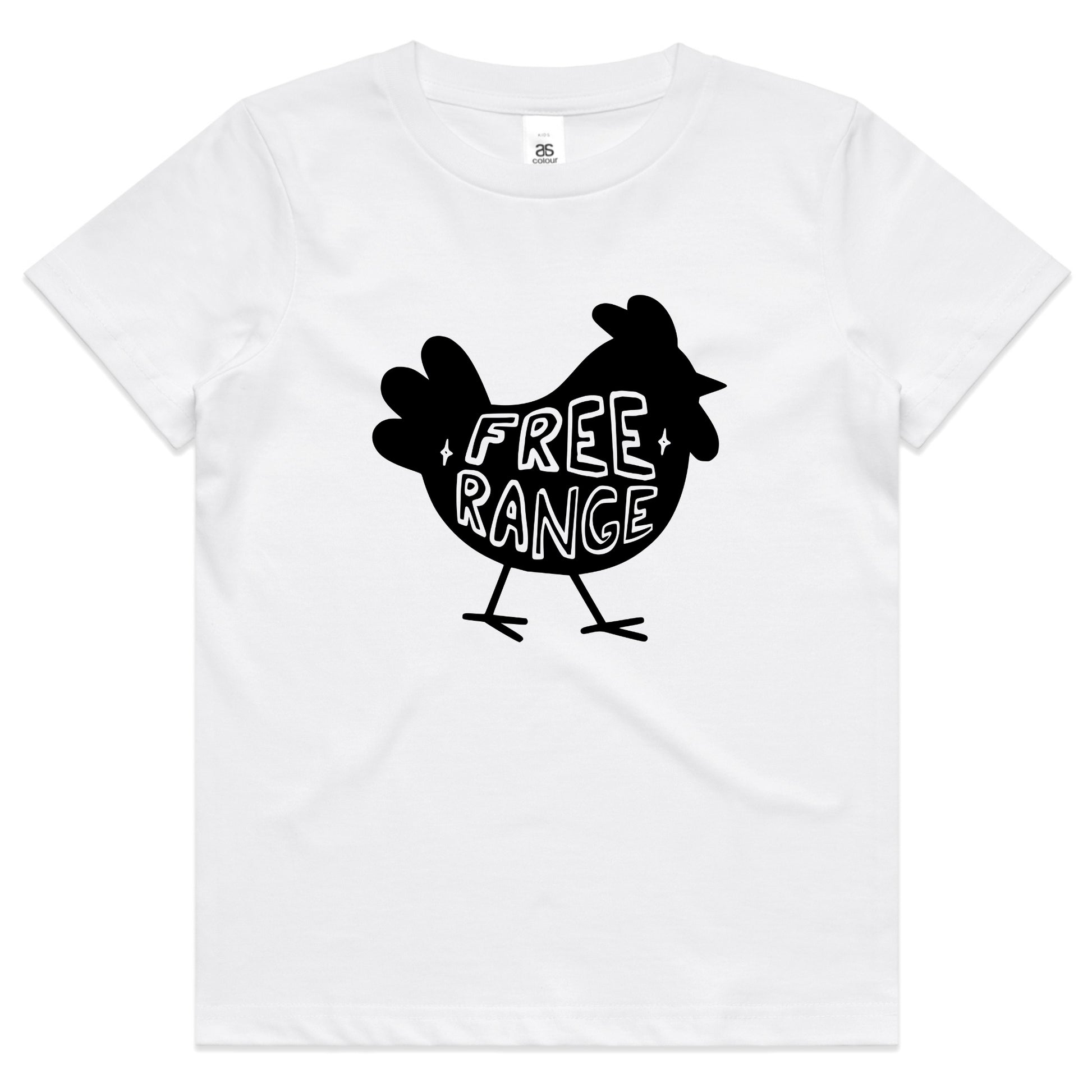 Free Range Chicken Kids T-Shirt – Funny Farm Animal Toddler Tee