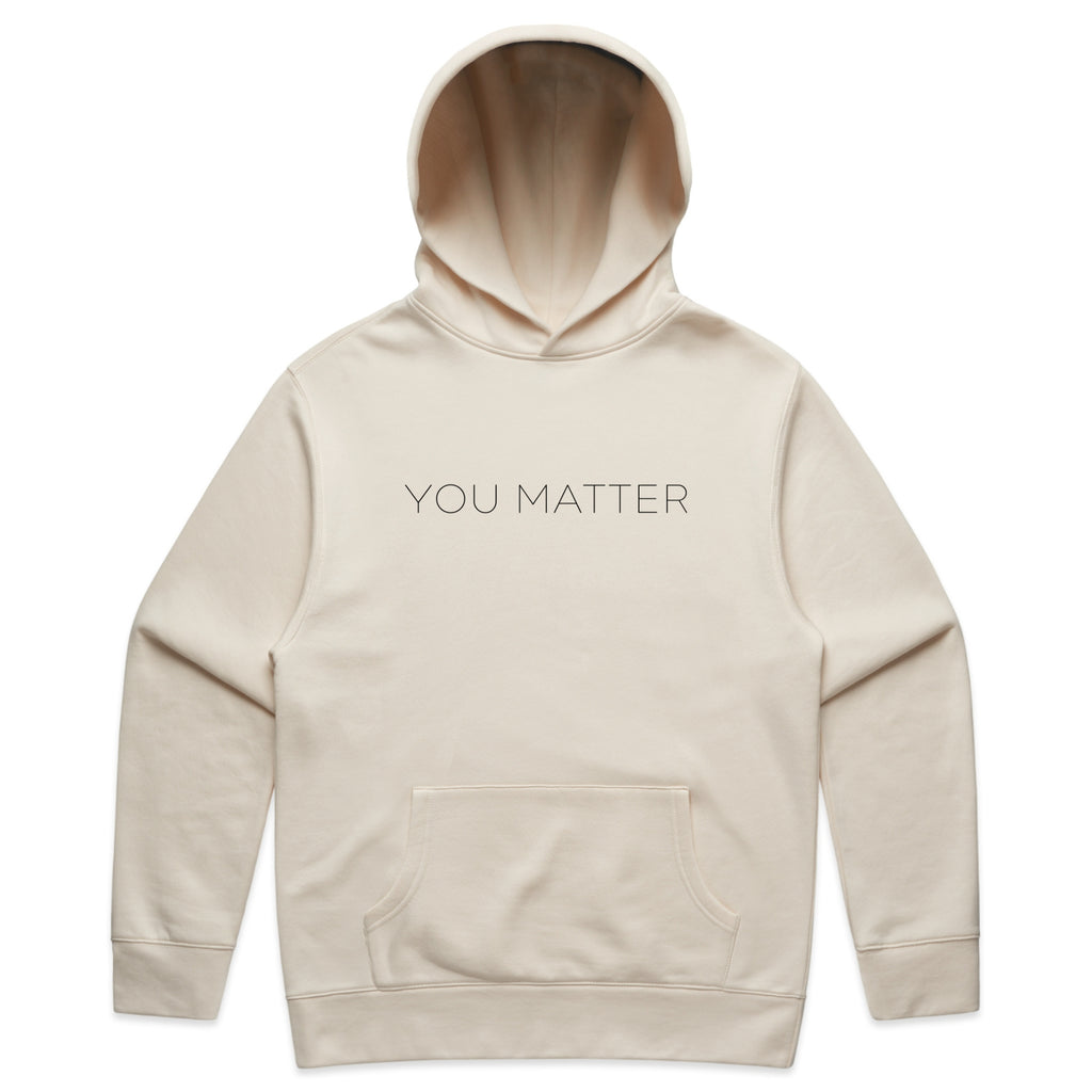 You Matter Minimalist Mental Health Awareness – Faded Hoodie